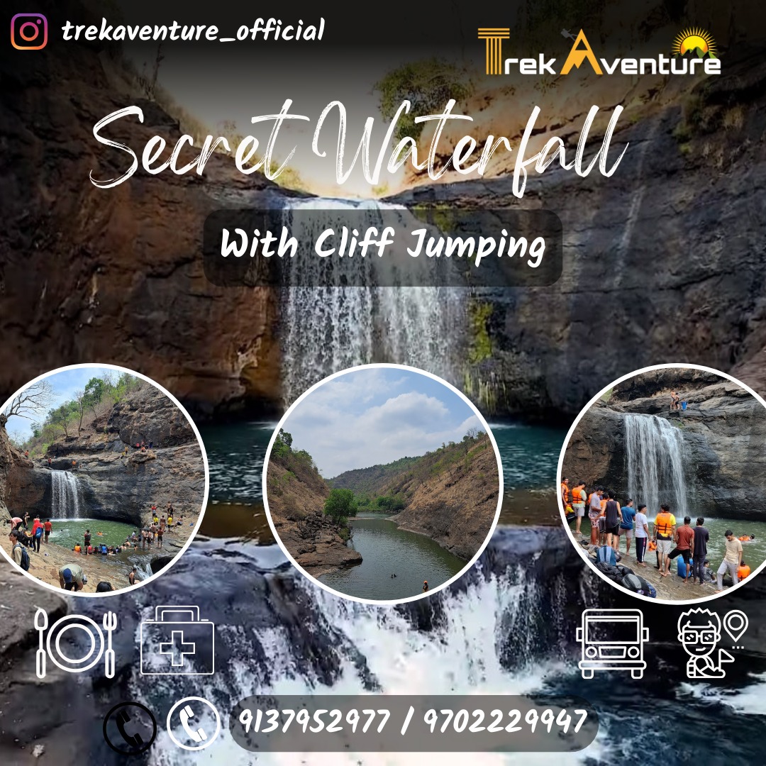 Hidden Paradise waterfall - Cliff Jumping 